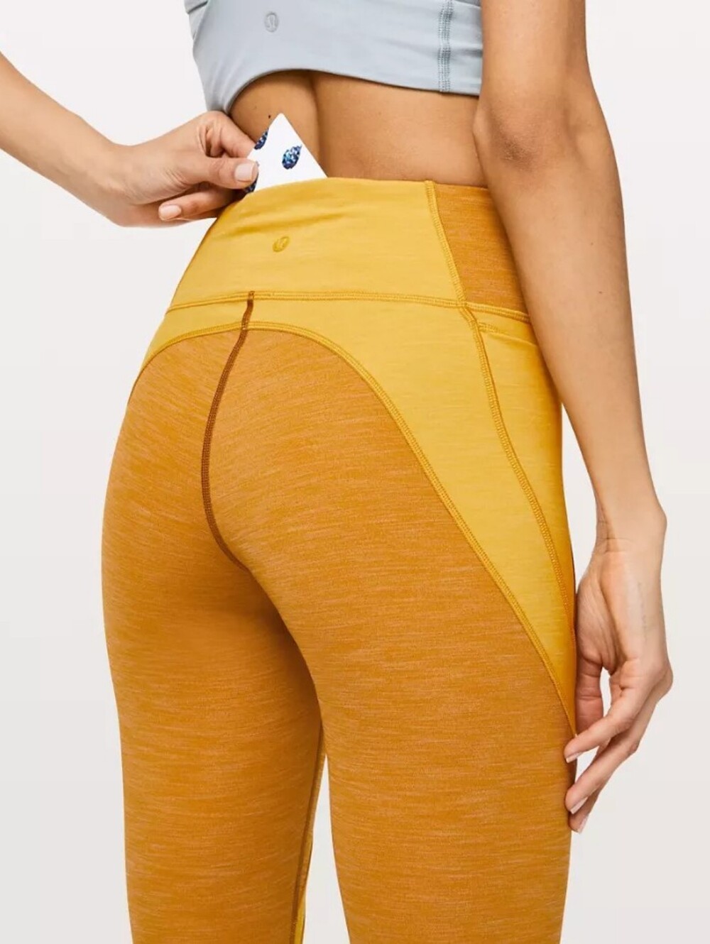 Lululemon Early Extension Pocket High-Rise Tight *28" Fools Gold / Honey Lemon 4